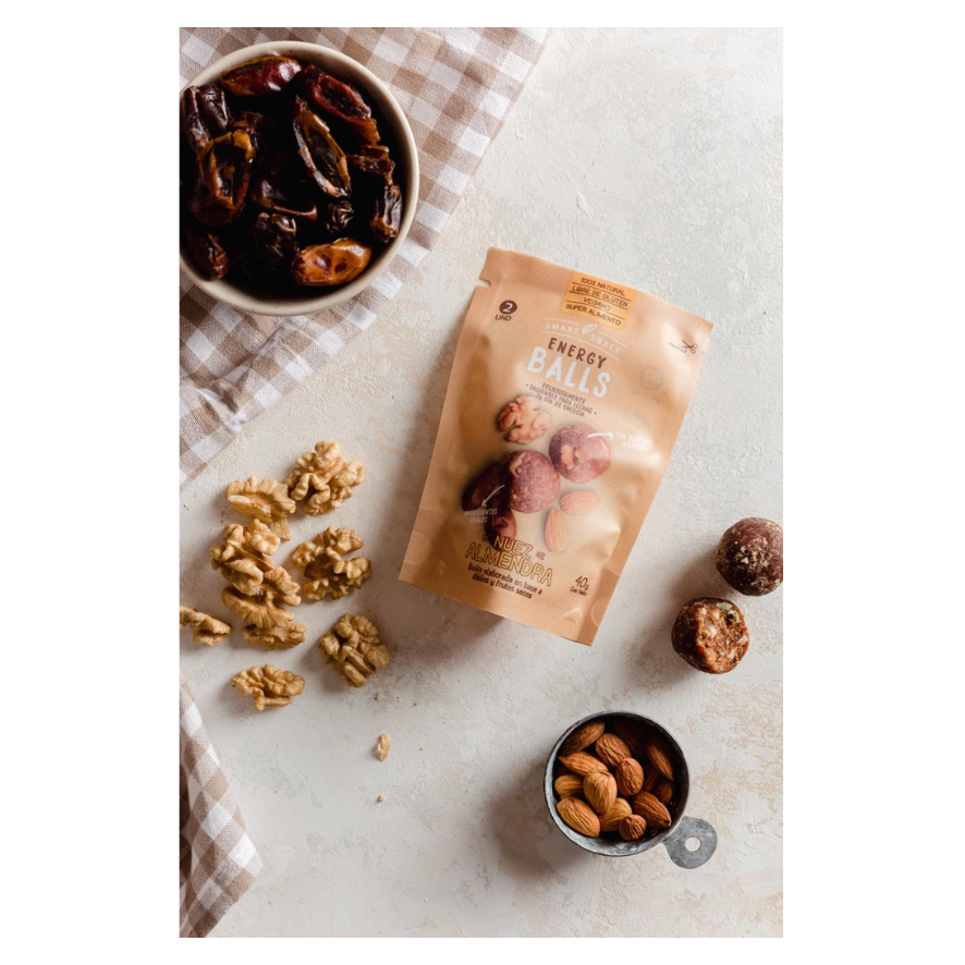 SMART SNACK Energy Balls Nuez Almendras 40 grs