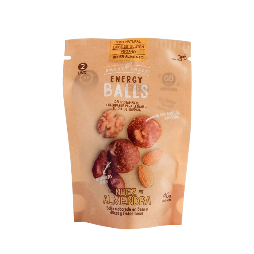 SMART SNACK Energy Balls Nuez Almendras 40 grs