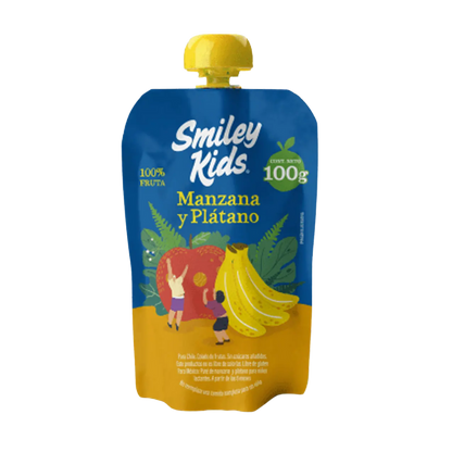 SMILEY KIDS Compota Manzana Plátano 100 grs