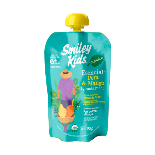 SMILEY KIDS Compota Orgánica Pera Mango 90 grs