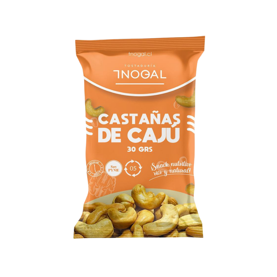 TNOGAL Castañas de Cajú sin Sal 30 grs