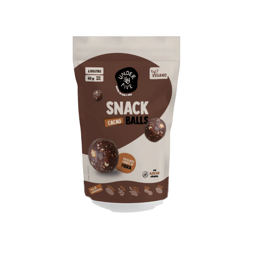 UNDERFIVE Snack Balls Cacao 60 grs