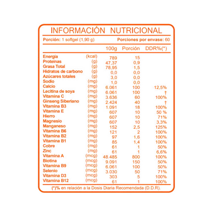 Vitaminas + Ginseng