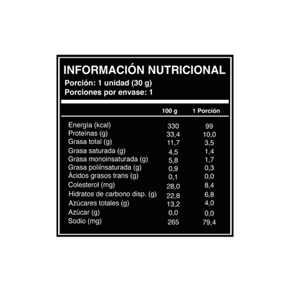 WILD FOODS Barra Proteína Mini Chocolate 30 grs