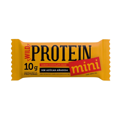 WILD FOODS Barra Proteína Mini Chocolate Maní 30 grs