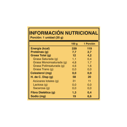 WILD FOODS Barra Natural Limón Almendra 35 grs