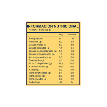WILD FOODS Barra Natural Manzana Canela 35 grs