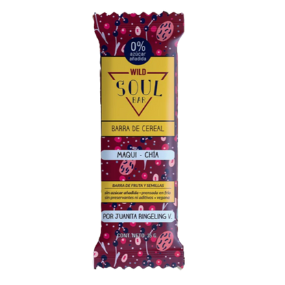 WILD FOODS Barra Natural Maqui Chía 35 grs